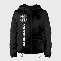Куртка с капюшоном женская Barcelona sport на темном фоне по-вертикали, цвет: 3D-черный