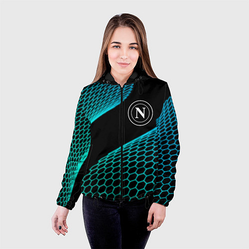 Женская куртка Napoli football net / 3D-Черный – фото 4