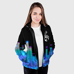 Куртка с капюшоном женская Scorpions эквалайзер, цвет: 3D-черный — фото 2