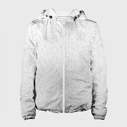 Женская куртка Серо-белый паттерн мелкая мозаика