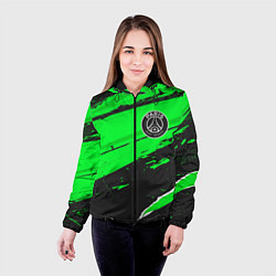 Куртка с капюшоном женская PSG sport green, цвет: 3D-черный — фото 2