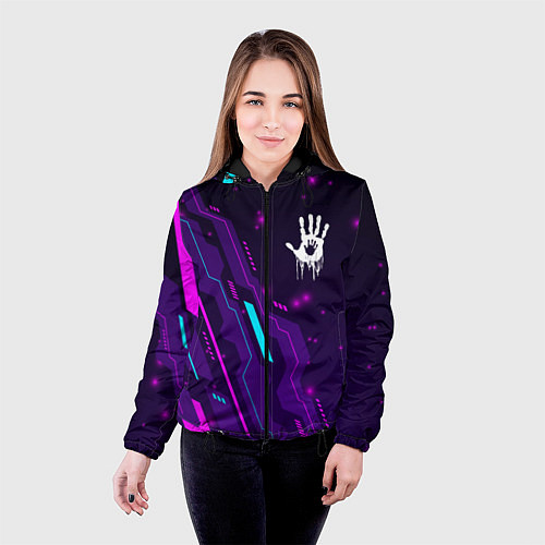 Женская куртка Death Stranding neon gaming / 3D-Черный – фото 4