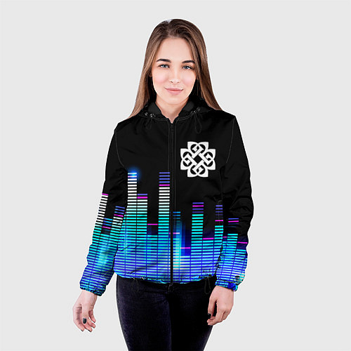 Женская куртка Breaking Benjamin эквалайзер / 3D-Черный – фото 4