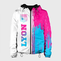 Женская куртка Lyon neon gradient style по-вертикали