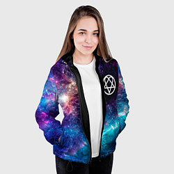 Куртка с капюшоном женская HIM space rock, цвет: 3D-черный — фото 2