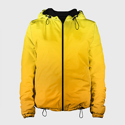 Женская куртка Градиент насыщенный жёлтый
