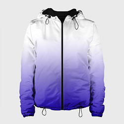 Женская куртка Градиент белый ультрамарин