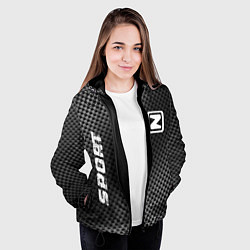 Куртка с капюшоном женская Zotye sport carbon, цвет: 3D-черный — фото 2