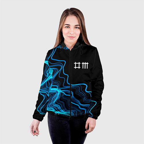 Женская куртка Depeche Mode sound wave / 3D-Черный – фото 4