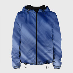 Женская куртка Белые полосы на синем фоне