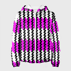 Женская куртка Вертикальные бело-розовые полосы