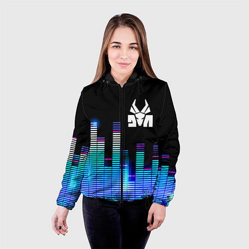 Женская куртка Die Antwoord эквалайзер / 3D-Черный – фото 4