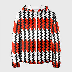 Женская куртка Вертикальные красно-белые полосы