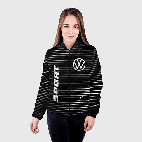 Женская куртка Volkswagen sport metal / 3D-Черный – фото 4