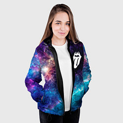Куртка с капюшоном женская Rolling Stones space rock, цвет: 3D-черный — фото 2