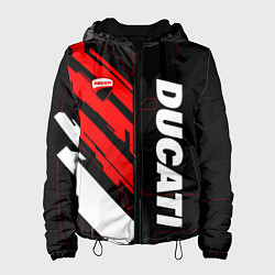 Женская куртка Ducati - красный технологический
