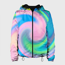 Женская куртка Абстрактный разноцветный круговорот