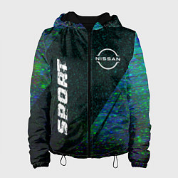 Женская куртка Nissan sport glitch blue