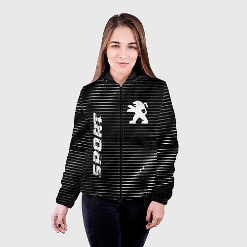 Женская куртка Peugeot sport metal / 3D-Черный – фото 4