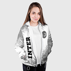 Куртка с капюшоном женская Inter sport на светлом фоне вертикально, цвет: 3D-белый — фото 2