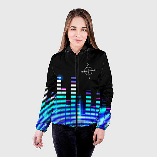 Женская куртка Megadeth эквалайзер / 3D-Черный – фото 4
