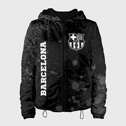Куртка с капюшоном женская Barcelona sport на темном фоне вертикально, цвет: 3D-черный