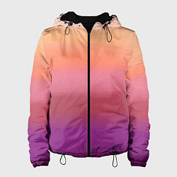 Женская куртка Абстракция градиент на закате дня