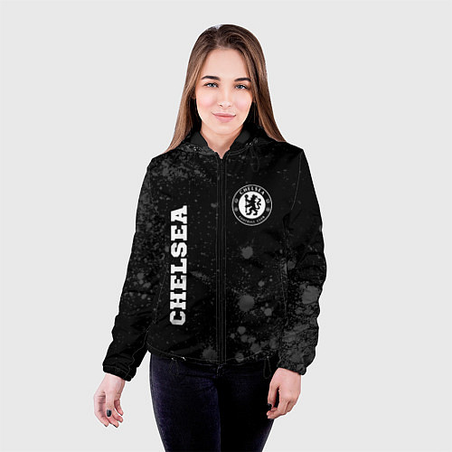 Женская куртка Chelsea sport на темном фоне вертикально / 3D-Черный – фото 4
