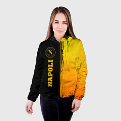 Куртка с капюшоном женская Napoli - gold gradient по-вертикали, цвет: 3D-черный — фото 2