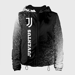 Куртка с капюшоном женская Juventus sport на темном фоне по-вертикали, цвет: 3D-черный