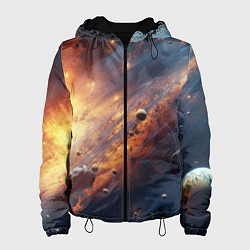 Женская куртка Вселенная и планеты
