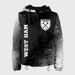 Женская куртка West Ham sport на темном фоне вертикально