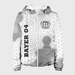 Куртка с капюшоном женская Bayer 04 sport на светлом фоне вертикально, цвет: 3D-белый