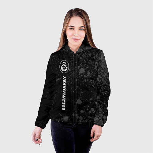 Женская куртка Galatasaray sport на темном фоне по-вертикали / 3D-Черный – фото 4