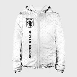 Куртка с капюшоном женская Aston Villa sport на светлом фоне по-вертикали, цвет: 3D-белый