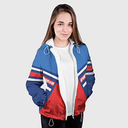 Куртка с капюшоном женская СССР спорт, цвет: 3D-белый — фото 2