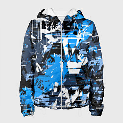 Куртка с капюшоном женская Extreme glitch, цвет: 3D-белый