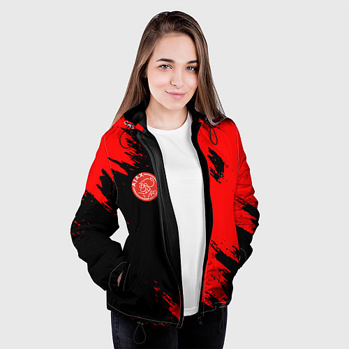 Женская куртка Ajax sport color red / 3D-Черный – фото 3