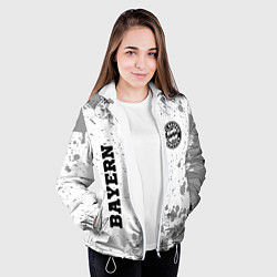 Куртка с капюшоном женская Bayern sport на светлом фоне вертикально, цвет: 3D-белый — фото 2
