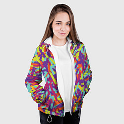 Куртка с капюшоном женская Конфитти, цвет: 3D-белый — фото 2