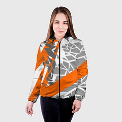 Куртка с капюшоном женская Racing texture, цвет: 3D-черный — фото 2