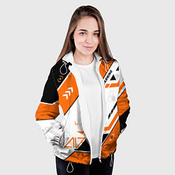 Куртка с капюшоном женская Asiimov AWP skin, цвет: 3D-белый — фото 2