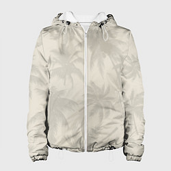 Женская куртка Бежевые пальмы паттерн