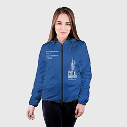 Куртка с капюшоном женская Сургут 430 лет, цвет: 3D-черный — фото 2