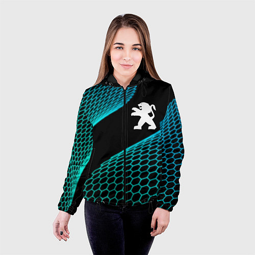 Женская куртка Peugeot electro hexagon / 3D-Черный – фото 4