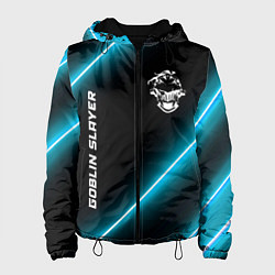 Куртка с капюшоном женская Goblin Slayer неоновые лампы, цвет: 3D-черный