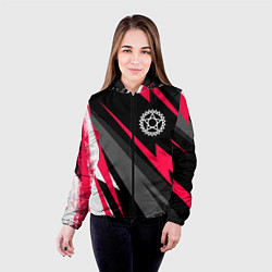 Куртка с капюшоном женская Black Butler electro lines, цвет: 3D-черный — фото 2