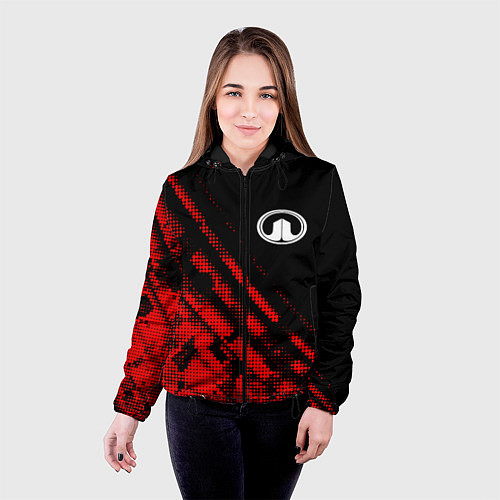 Женская куртка Great Wall sport grunge / 3D-Черный – фото 4