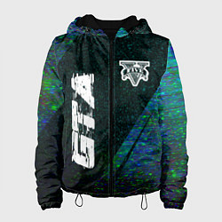 Женская куртка GTA glitch blue