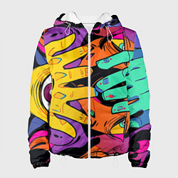 Женская куртка Психоделические руки